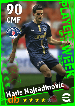 Haris Hajradinović — CMF, OVR 90, MAX 90