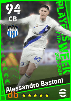 Alessandro Bastoni — CB, OVR 94, MAX 94