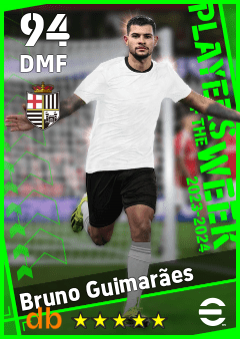 Bruno Guimarães — DMF, OVR 94, MAX 94