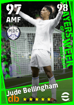 Jude Bellingham — AMF, OVR 97, MAX 98