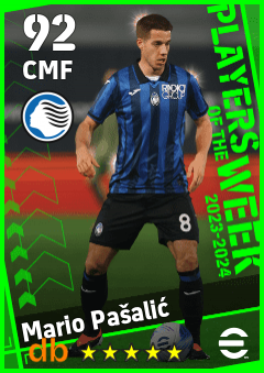 Mario Pašalić — CMF, OVR 92, MAX 92