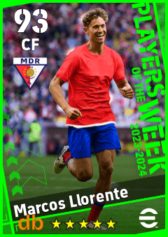 Marcos Llorente — CF, OVR 93, MAX 93