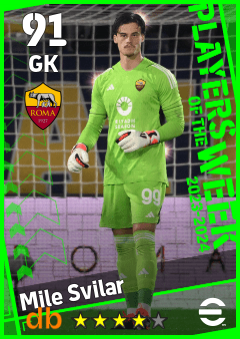 Mile Svilar — GK, OVR 91, MAX 91