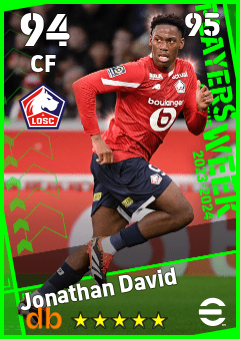 Jonathan David eFootball player card