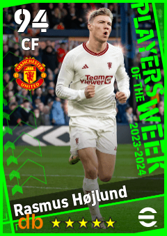 Rasmus Højlund eFootball player card