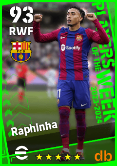 Raphinha eFootball player card
