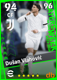 Dušan Vlahović — CF, OVR 94, MAX 96