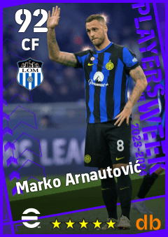 Marko Arnautović — CF, OVR 92, MAX 92