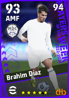Brahim Díaz — AMF, OVR 93, MAX 94