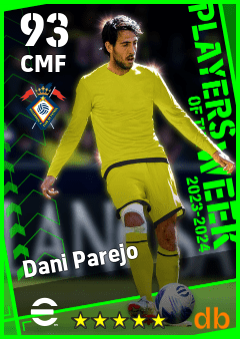 Dani Parejo — CMF, OVR 93, MAX 93