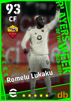 Romelu Lukaku — CF, OVR 93, MAX 93