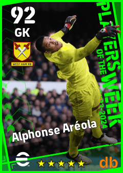 Alphonse Aréola — GK, OVR 92, MAX 92