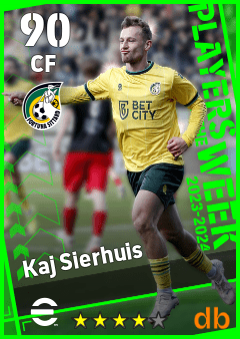 Kaj Sierhuis — CF, OVR 90, MAX 90