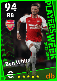 Ben White eFootball player card