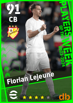 Florian Lejeune — CB, OVR 91, MAX 91