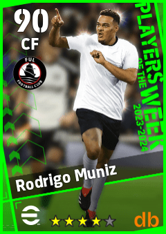 Rodrigo Muniz — CF, OVR 90, MAX 90