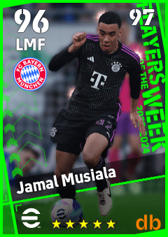 Jamal Musiala — LMF, OVR 96, MAX 97