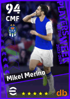 Mikel Merino — CMF, OVR 94, MAX 94