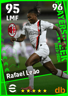 Rafael Leão — LMF, OVR 95, MAX 96