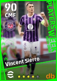 Vincent Sierro — CMF, OVR 90, MAX 90