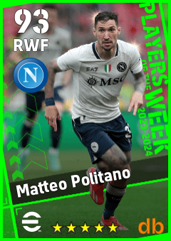 Matteo Politano — RWF, OVR 93, MAX 93