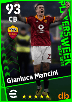Gianluca Mancini eFootball player card
