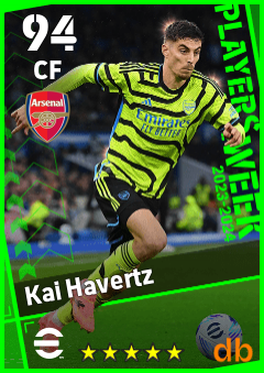Kai Havertz — CF, OVR 94, MAX 94