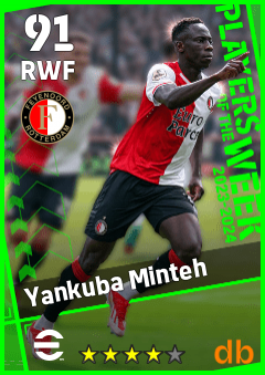 Yankuba Minteh — RWF, OVR 91, MAX 91