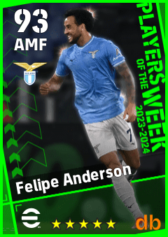 Felipe Anderson — AMF, OVR 93, MAX 93