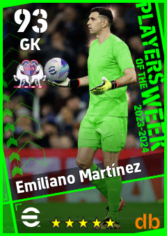 Emiliano Martínez — GK, OVR 93, MAX 93