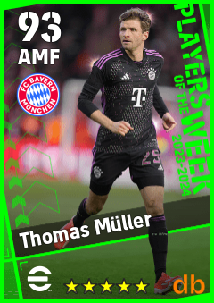 Thomas Müller — AMF, OVR 93, MAX 93