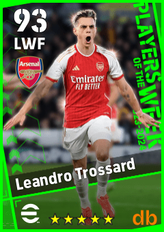 Leandro Trossard — LWF, OVR 93, MAX 93