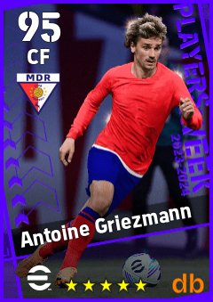 Antoine Griezmann — CF, OVR 95, MAX 95