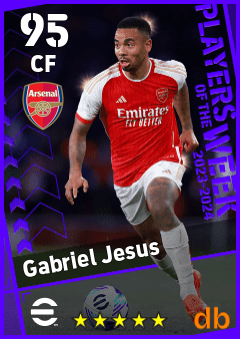 Gabriel Jesus — CF, OVR 95, MAX 95