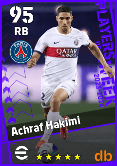 Achraf Hakimi — RB, OVR 95, MAX 95