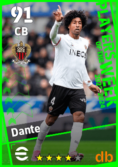 Dante — CB, OVR 91, MAX 91