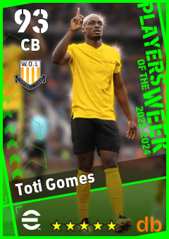 Toti Gomes — CB, OVR 93, MAX 93