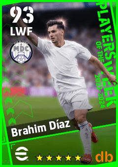 Brahim Díaz eFootball player card