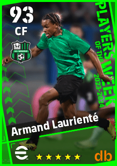 Armand Laurienté — CF, OVR 93, MAX 93