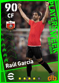 Raúl García — CF, OVR 90, MAX 90