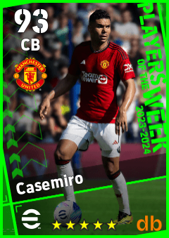Casemiro — CB, OVR 93, MAX 93