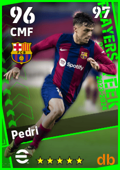 Pedri eFootball player card