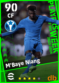M'Baye Niang — CF, OVR 90, MAX 90