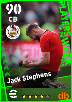 Jack Stephens — CB, OVR 90, MAX 90