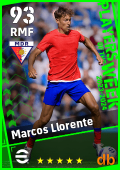 Marcos Llorente — RMF, OVR 93, MAX 93