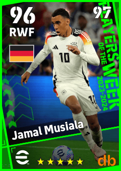 Jamal Musiala — RWF, OVR 96, MAX 97