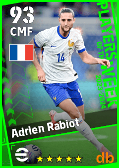 Adrien Rabiot eFootball player card