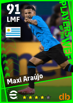 Maxi Araújo — LMF, OVR 91, MAX 91