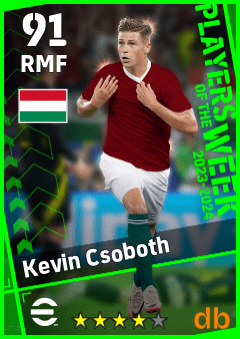Kevin Csoboth — RMF, OVR 91, MAX 91