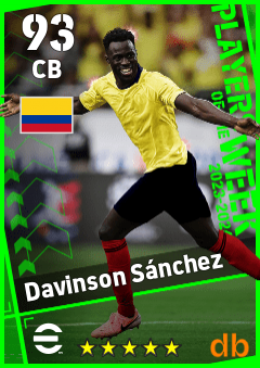 Davinson Sánchez — CB, OVR 93, MAX 93
